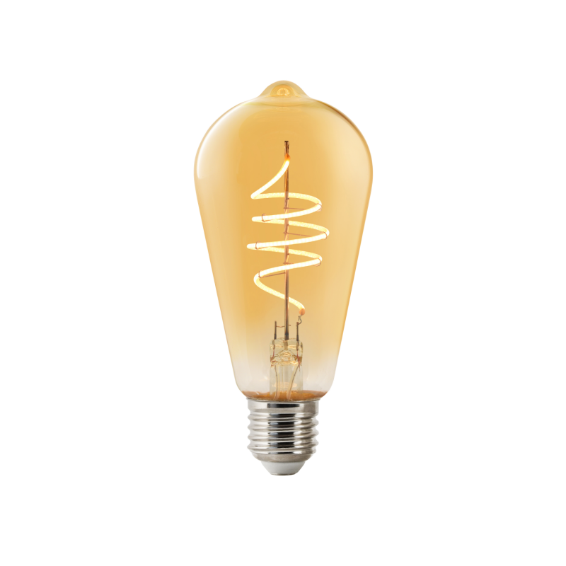 Nordlux Smart E27 ST64 Deco Filament LED 4,7 W 380 lm 2200 K, dimmbar, amber